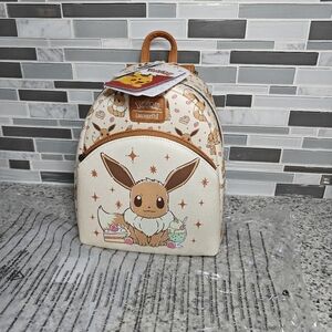 Loungefly Pokemon Eevee Desserts Mini Backpack (Brown)